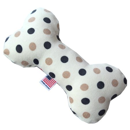MIRAGE PET PRODUCTS Plush Bone Dog Toy Beach Dots 6 in. 40-36 BDT